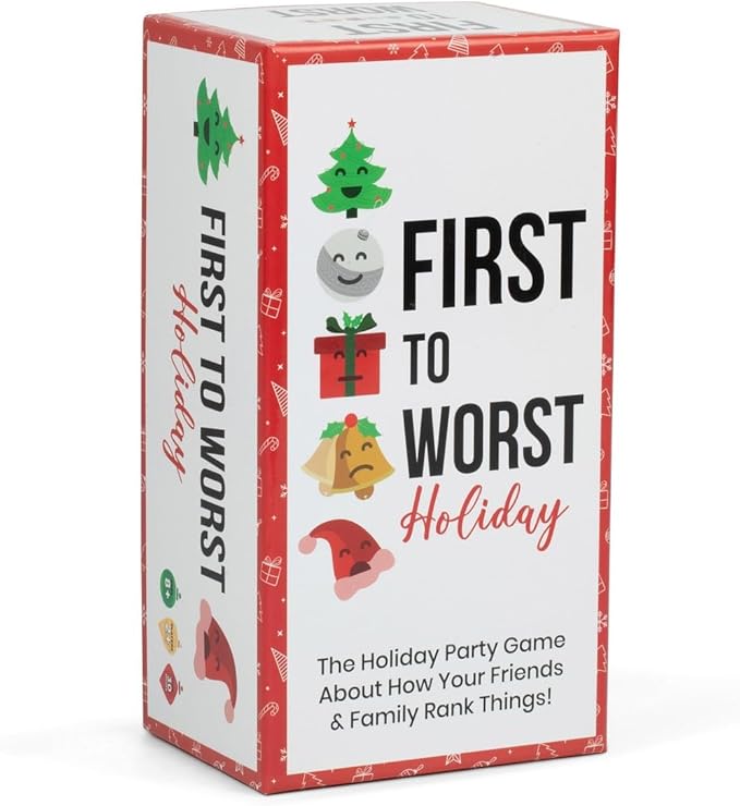 Holiday Edition Party Game - A Festive Card Game About How Your Friends & Family Rank Things for Kids, Teens, Adults, Families & Fun Parties with Polarizing Priorities