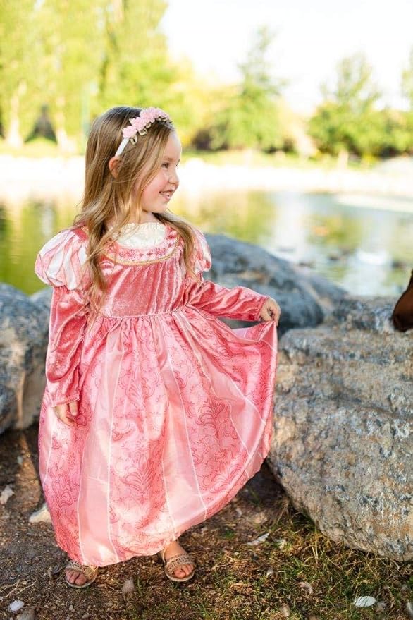 Little Adventures Coral Renaissance Princess Dress Up Costume for Girls