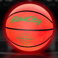 GlowCity Glow in The Dark Basketball for Teen Boy - Glowing Red Basket Ball, Light Up LED Toy for Night Ball Games - Sports Stuff & Gadgets for Kids Age 8 Years Old and Up. Great Gift for Boys & Girls