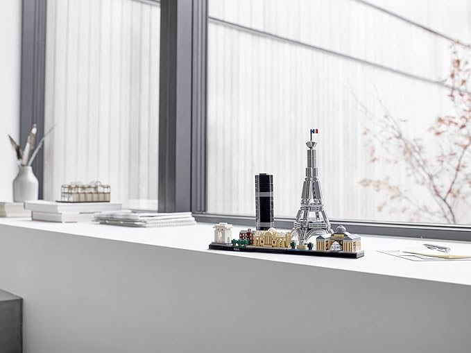 LEGO Architecture Paris Model Building Set - Detailed Display Building Blocks for Kids, Boys and Girls, Ages 12+ - Gift for Travelers - 21044