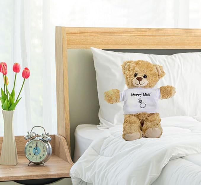 SpreadPassion Custom Teddy Bear, Personalized Teddy Bear, Customized Text, Image, Custom Name Bear, Personalized Gifts for Girlfriend, Boyfriend on Valentines Day, Birthday, Christmas Day