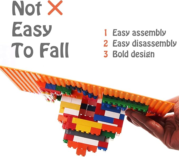 500 Piece Classic Building Bricks, 2x4 Bulk Bricks STEM Creative Building Toys, Red, Yellow, Blue, Green(Samll Bricks, 1.25x0.62x0.47 in)