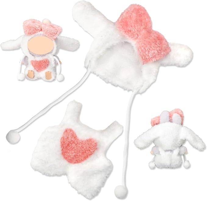 4 Pack—17cm Doll Clothes,Premium Cute Outfit with Accessories,Doll Princess Skirt,Boys and Girls Stylish Adorable Dolls Fashion Clothes Set Accessories(No Dolls and Shoes) (Set G)