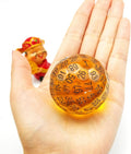 Bescon Translucent Polyhedral Dice 100 Sides Dice, Transparent D100 die, 100 Sided Cube, D100 Game Dice,100-Sided Cube of Amber