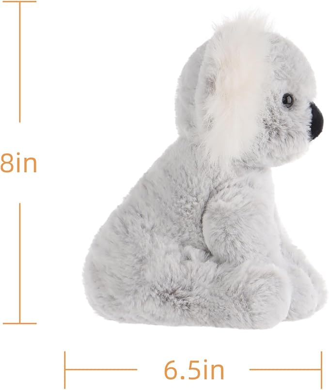 Apricot Lamb Toys Plush Gray Plush Koala Stuffed Animal Soft Cuddly Perfect for Child 8 Inches