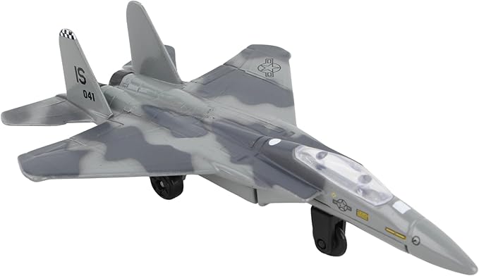 Daron Boeing Military 12-Piece Playset with Die-Cast Metal Model Airplane with Plastic Parts, Vehicles, and Military Accessories for Kids Ages 3+