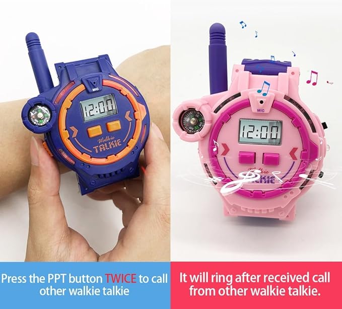 Rechargeable Walkie Talkie for Kids Two-Way Radio Walky Talky with Flashlight Children Outdoor Game Interphone Toy Game and Gifts for Boy and Girl Age 3 to 13 Years Old