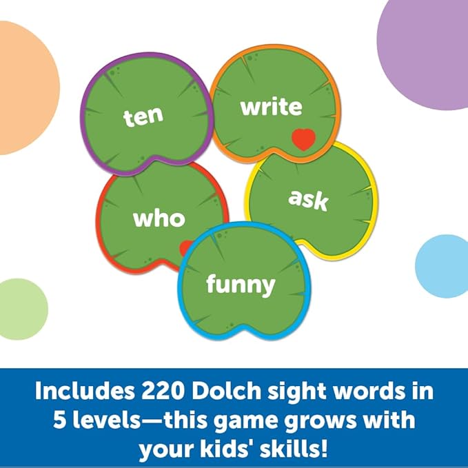 Learning Resources Sight Word Toss, Sight Word Phonics Games, Reading Flash Cards, Ages 5+