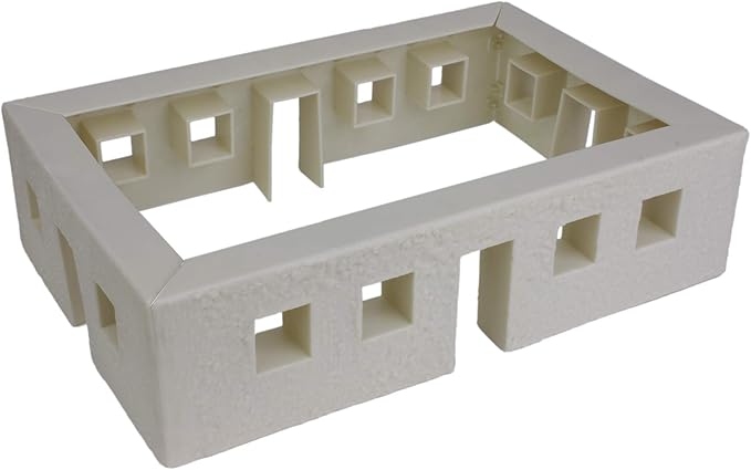 BMC WW2 Bunker Walls - Plastic Army Men Playset Accessory