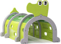 Glaf Tunnel Toys for Toddlers Climb and Crawl Baby Tunnels Play Tunnel for Kids 3-6 Years Old Indoor & Outdoor Toddler Play Equipment for Daycare, Preschool, Playground (Green, 3 Section)