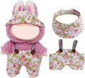 2-Piece Clothes for Labubu (NO Doll), Handmade Liberty Fabric Dress and Bow Set for 17CM Dolls, Cute Outfit Accessories (PAYSANNE-Blossom)