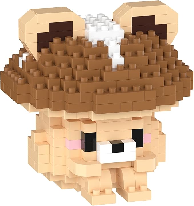 Bear Mushroom Mini Cute Mushroom Animals Building Toy Set Adorable Plant Blocks for Creative Play Bonsai Botanical Collection