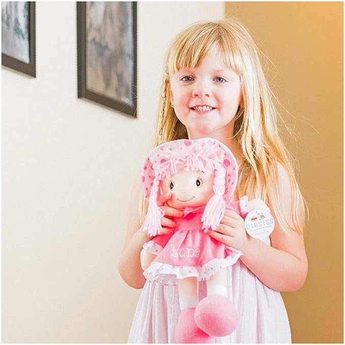 DIBSIES Personalized Sweetheart Cuddle Doll - 14 Inch (Red)