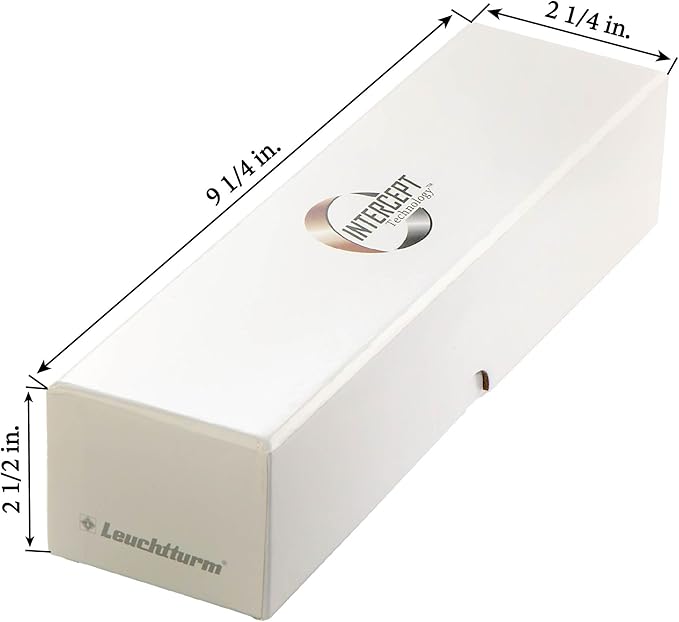 LIGHTHOUSE - Storage Box Q30 for 30 QUADRUM Square Snaplocks or 100 Coin Holders with INTERCEPT TECHNOLOGY Corrosion Protection (9 1/4" x 2 1/2" x 2 1/4")