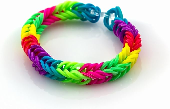 DDCOWP 2500+ Rubber Band Bracelet Kit, Loom Bracelet Making Kit for Kids, Rubber Bands Refill Loom Set, Loom Bands Kit