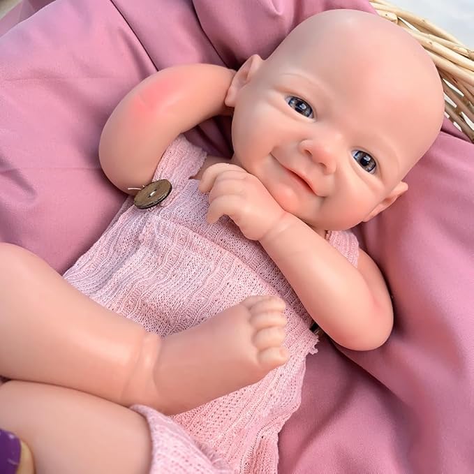 Reborn Baby Dolls Lifelike 18inch Full Silicone Baby Doll Realistic Handmade Silicone Anatomically Correct Girl Dolls