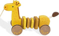 Baby Toys Car,Wooden Pull Along Toddler Toy, Developmental Toy for 1 Year Old Girl Boy Birthday Gift (Giraffe)