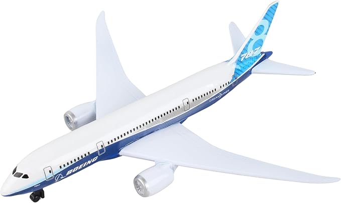 Daron Airport Playset – Boeing 787 – Die-Cast Metal Airplane Toy with Plastic Accessories and Vehicles for Kids Ages 3+