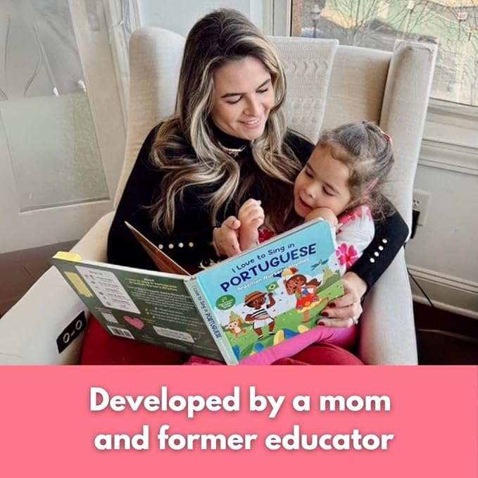 I Love To Sing In Portuguese: Brazilian Nursery Rhymes for Toddlers 1-3, Interactive Songbook, Portuguese Baby Books