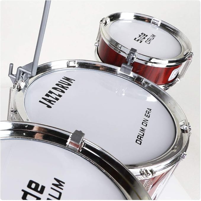 Small Plastic Drum Set Toy for Kids Age 3 - 6 Years Old Toy Musical Instruments Playing Rhythm Beat Toy Great Gift for Boys Girls