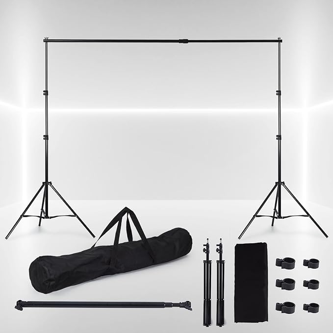 Classroom Puppet Stage, Puppet Show Theater with 2 Tripods, Cross Bar, Curtain and Carrying Bag, Portable Stage Suitable for School, Churches, and Family Shows