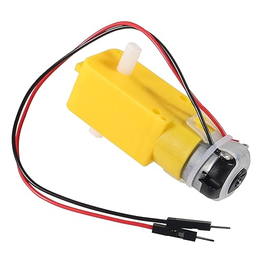 8PCS DC Electric Gear Motor TT DC 3V-6V Prewired Gear Motor Dual Shaft Intelligent Car Chassis with 2Pin Male Connector Wire 1:48 for Arduino Smart RC Car Robot Toys DIY Kit