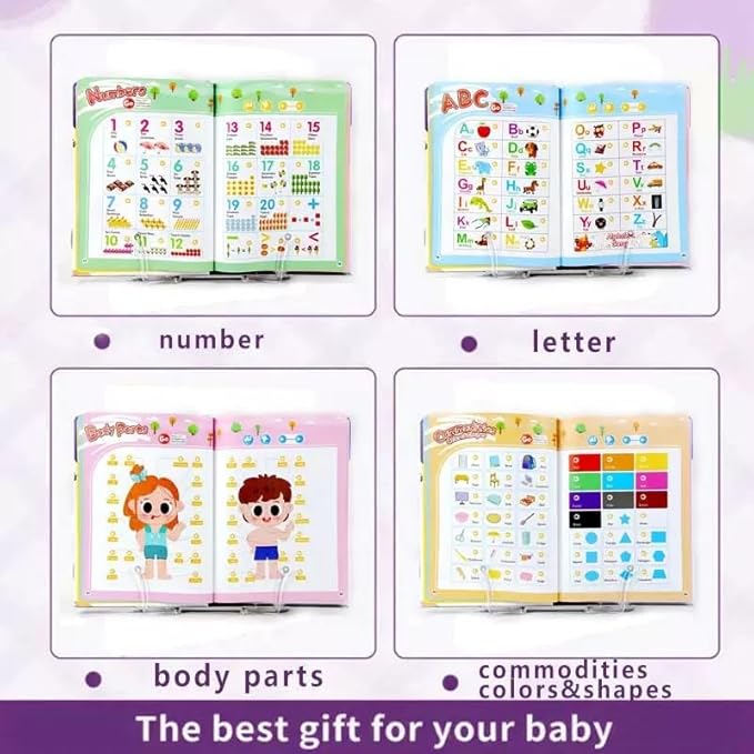 English Words Sound Book for Toddlers 3-6 | 470+ Words & Phonics Learning Toy | Interactive Speak & Spell with Sounds & Pictures | 21 Themes | 2025 Educational Gift