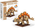Jurassic Dinosaur Micro Building Blocks, 900pcs Stegosaurus Tyrannosaurus Rex DIY Mini Diamond Blocks Bricks Toy for Boys Age 8-12 14+ Teens Adults