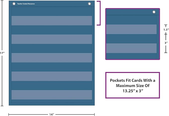 Teacher Created Resources Oh Happy Day Magnetic Mini Pocket Charts (14" x 17") (TCR20107)