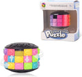 R.Y.TOYS Rotate and Slide Puzzle-Design Patent,Fidget Toys(Restore Order/Create Patterns) 12 Colors,3 Layers-Open Cover for Quick Play,Brain Teaser,Sensory Toys,Birthday Gifts,Easter Basket Stuffers