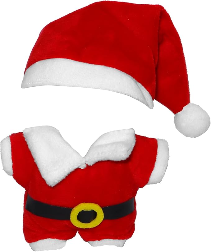 17cm Doll Clothes Christmas Accessories Outfit for 17cm Dolls (NO Doll)(Sweater+Christmas Hat/Scarf)