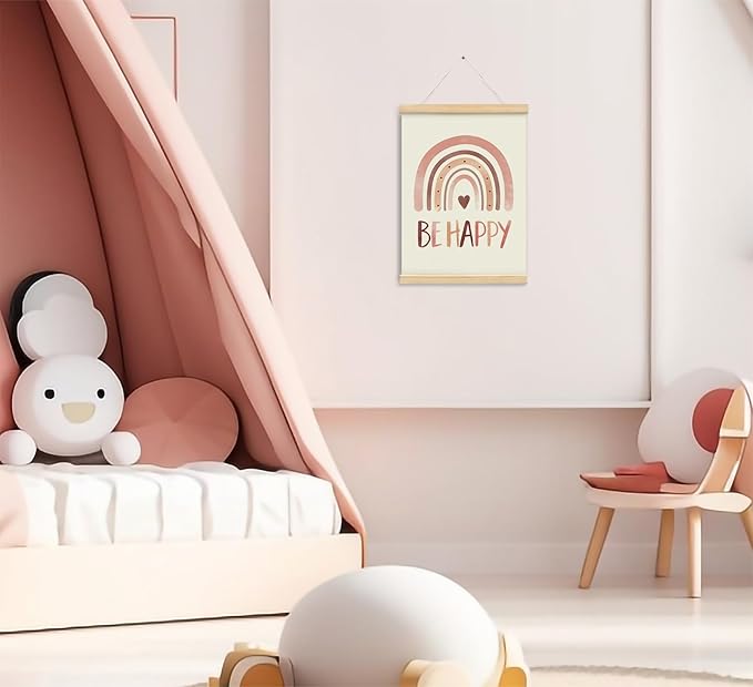 foedor Therapy Office Decor, Mental Health Poster Calming Corner,Preppy Trendy Girls Pink Wall Art Poster Hanger Frame,Rainbow Mental Health Wall Sign Decor for Home Kids,Mental Health Counselor Gifts