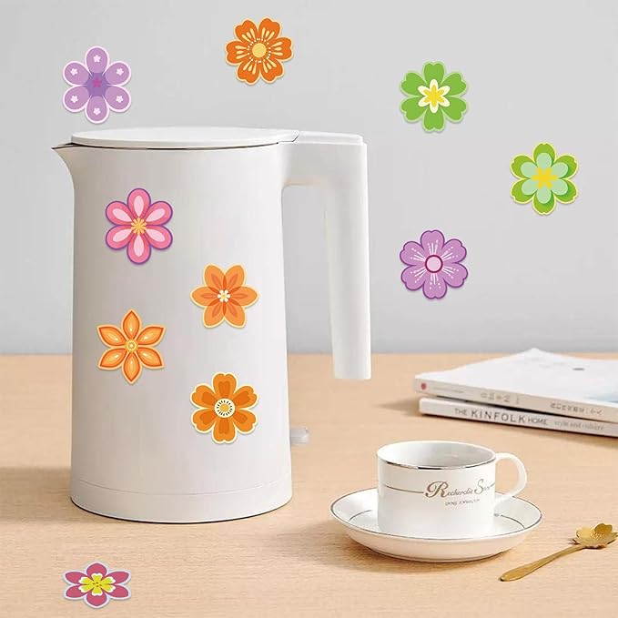 500pcs Flower Stickers for Teens Spring Summer Roll Sticker Waterproof and Sun-Proof Flower Roll Sticker for Scrapbooks Envelopes Cards Gift Boxes Party Supply Decoration