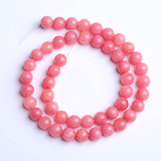 4MM 88PCS Natural Stone Pink Jade Beads Rhodochrosite Chalcedony Beads for Jewelry Making DIY Bracelet 1 Strand