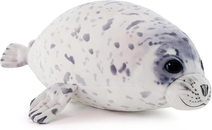 Sew Butiful Seal Stuffed Animal Toy, Cute plushies, 12" Seal Plush Pillow Gift for Girls Kids Children Birthday Christmas (Small)