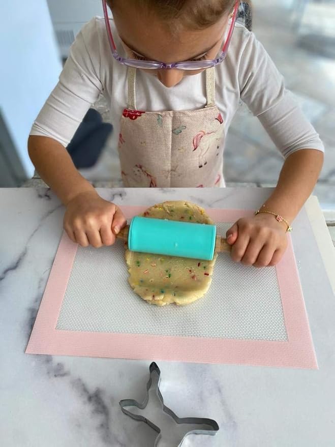 Tovla Jr. Kids Baking Gift Set with Storage Case - Unicorn Baking Gift Set for Kids-Real Cooking Utensils for Cookie, Cupcakes and Decorating