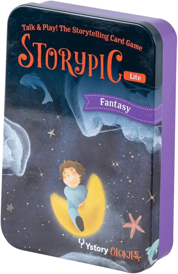 [Storypic] Storypic Lite, Storytelling Cards, Tool for Creating Enjoyable Stories, Versatility for Use, Story Literacy Cards, for All Ages, 3.46 x 4.96 inch (C : Fantasy)