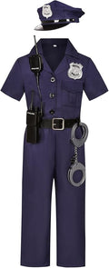 Kids Police Officer Costume for Girls - Cop Dress Up Party and Halloween Gifts