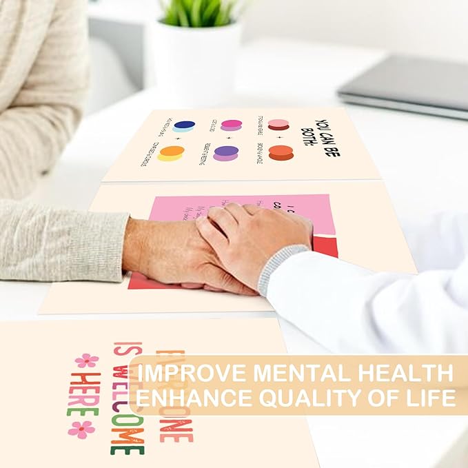 Mental Health Posters Therapy Posters for Office 11"x14" Mental Health Wall Art Inspirational Positive Quotes Poster for Home Classroom School Counselor Counseling Office Decor(frog9)