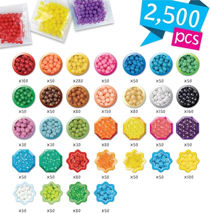 Aquabeads Disney Princess Creation Cube, Complete Arts & Crafts Bead Kit for Children - Over 2,500 Beads & Display Stand The Create Belle, Ariel, Tiana, Rapunzel and More