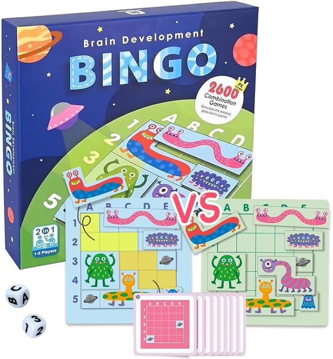Quick Thinking！Strategy Duel - Brain Battle Game for Kids 4+ |logic puzzle game kid,Spatial Reasoning&Thinking game&brain board game,STEM Education|Kids BIngo & Family Night | 2-Player Competition