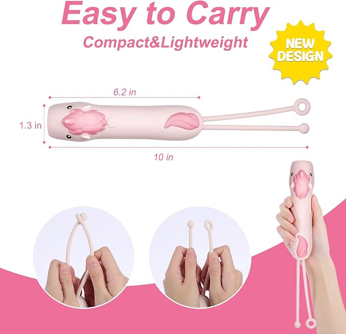 Unicorn Flashlight Rechargeable-2 Pack, Kids Flashlight for Girls and Boys, Unicorn Toys for Girls Age 4-6, Pink Small LED Child Flashlights for Birthday Gifts, Idea for Camping, Outdoor&Home Use