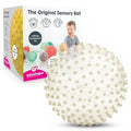 Edushape The Original Sensory Ball for Baby - 7" Glow-in-The-Dark Color Baby Ball That Helps Enhance Gross Motor Skills for Kids Aged 6 Months & Up - Vibrant, Colorful & Unique Toddler Ball