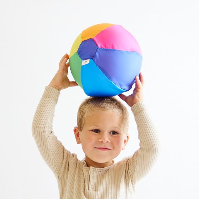 Sarah's Silks Rainbow Balloon Ball | Reusable Safe Balloon Toy for Children