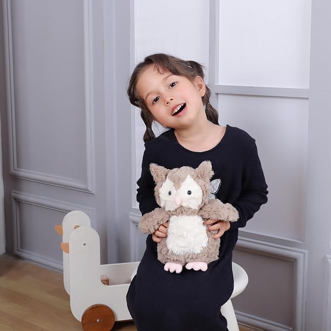 Apricot Lamb Toys Plush Brown Owl Stuffed Animal Soft Cuddly Perfect for Child (Brown Owl,9.5 Inches)