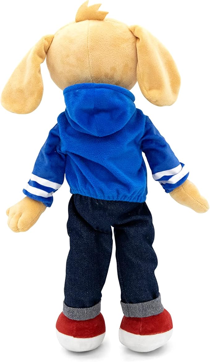 Plushible Soft Baby Doll, 18 Inch Dog - Plush Rag Doll with 2 Clothing Sets, My First Plush Toy for Girls, Boys & Infants, Soft Baby Stuffed Toy, Adorable Companion for 1 Year Old & Up