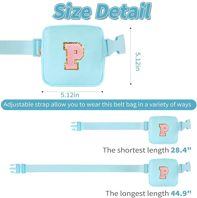 Party Favors Bags for Kids 4-8, Mini Fanny Pack Cute Crossbody Bags for Girls - Blue