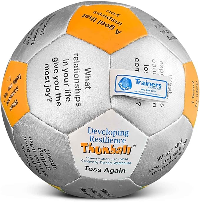 Trainers Warehouse 6" Thumball Collection, 32 Prompts for Conversation, Team Building, Relationship and Training