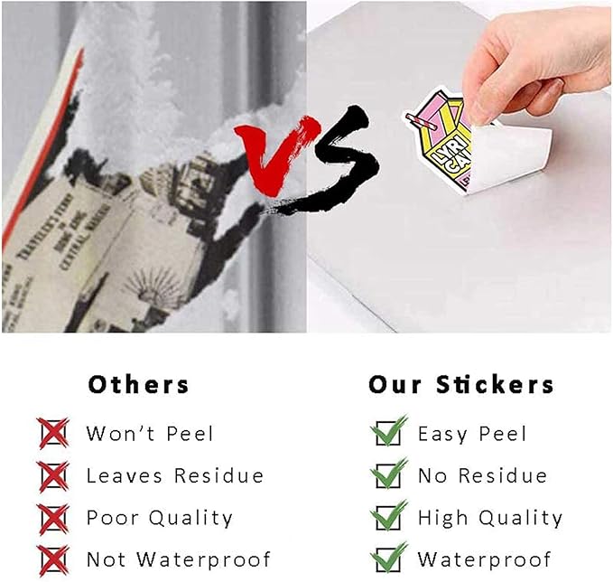 Aowplc 100 Pcs Natural Sciences Stickers Pack, Physics, Chemistry, Biology Experiment Vinyl Stickers, Student Science Laboratory Decals for Laptop, Water Bottle, Notebook, Luggage, Computer Decor