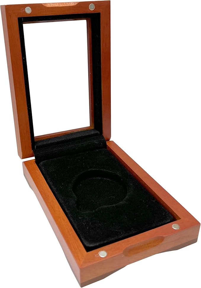 Single Coin Wood Display Box